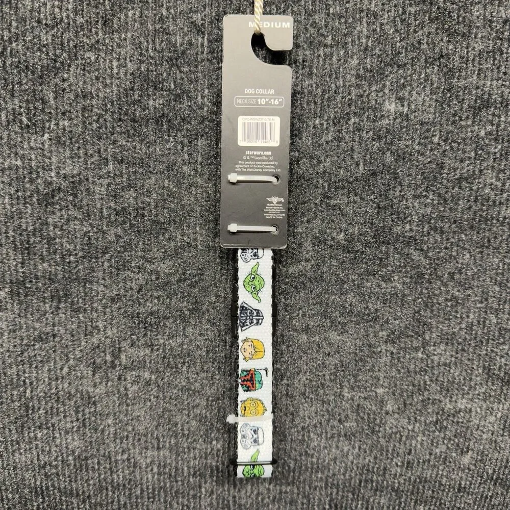 Star Wars Dog Collar Medium Yoda, Stormtrooper, C-3PO, Boba Fett, R2-D2, Luke